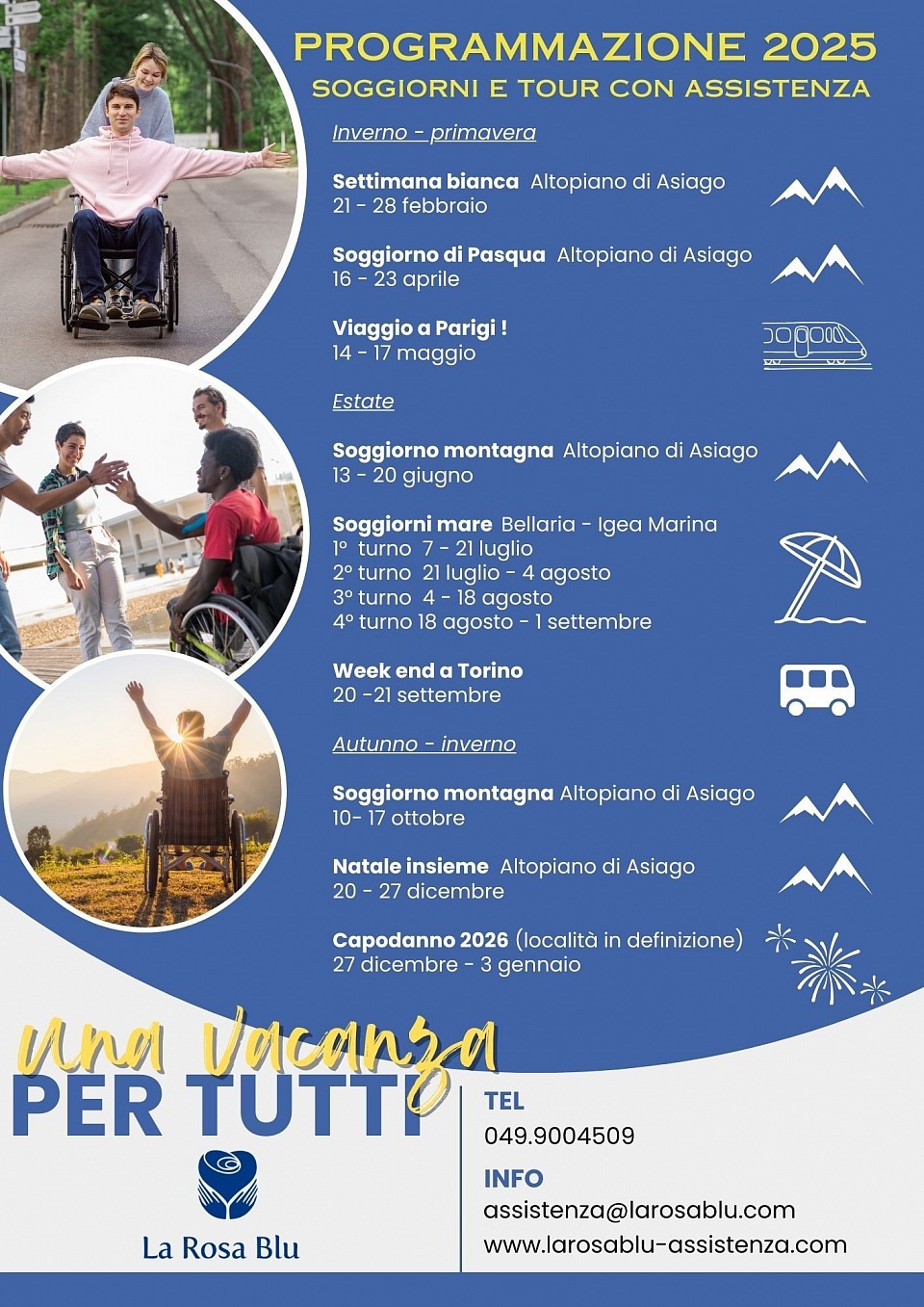 Programmi di soggiorni e tour assistiti 2025